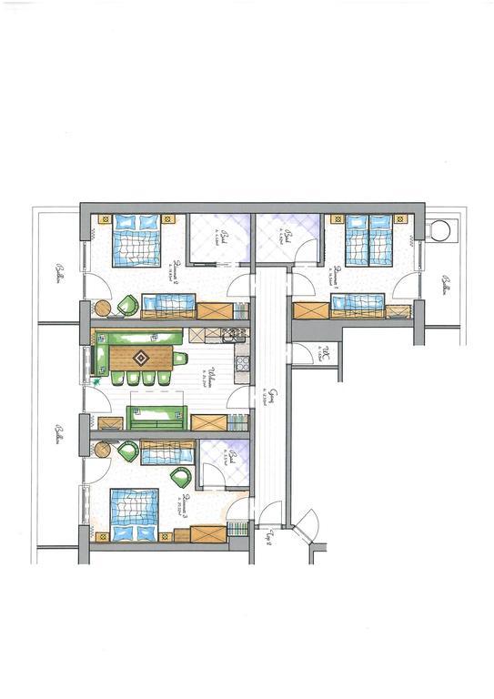 Aparthotel Hohe Bruecke Mittersill Oda fotoğraf